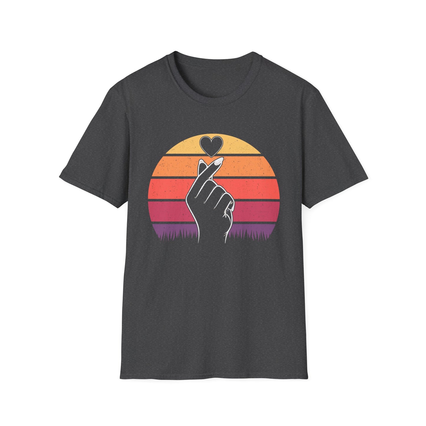 Retro Love Hand Unisex Softstyle T-Shirt - Perfect Gift for Everyday Wear