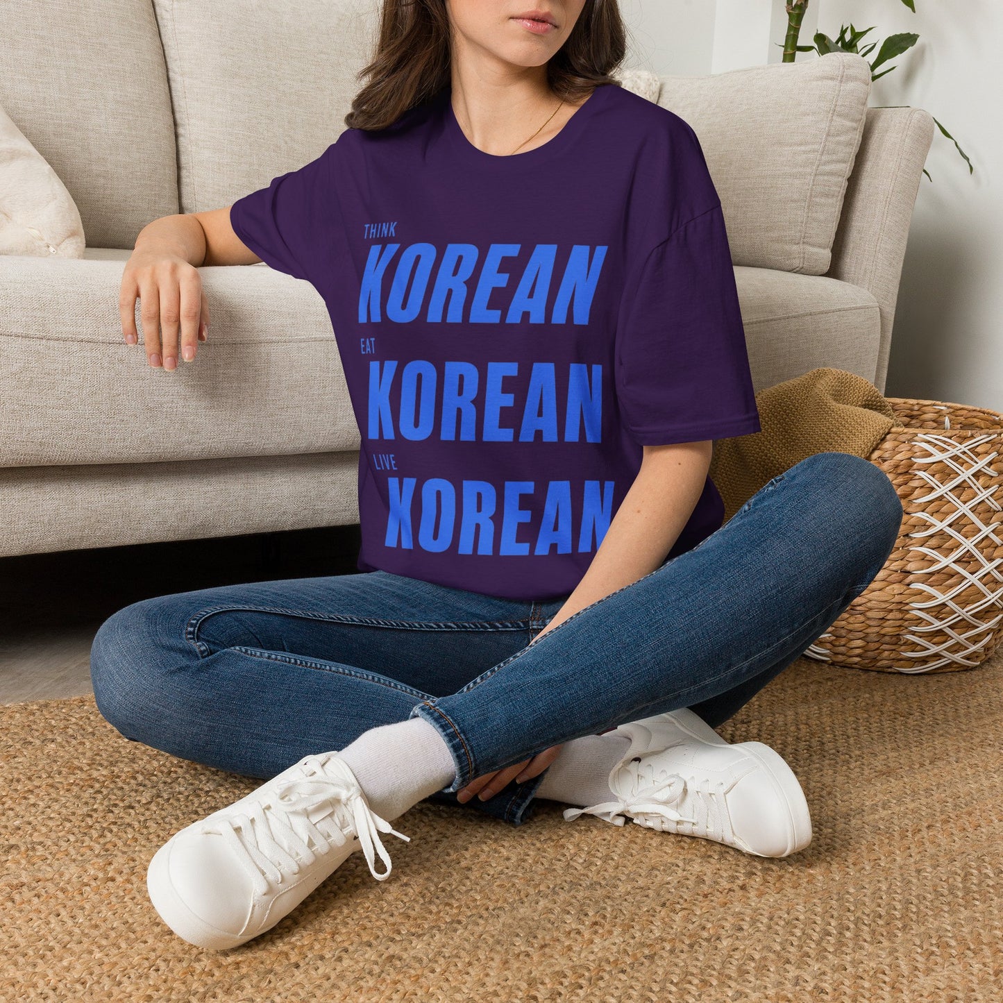 THINK EAT LIVE KOREAN T-SHIRT