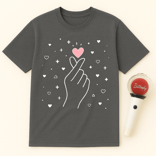 FINGER HEART MINIMALIST UNISEX T-SHIRT