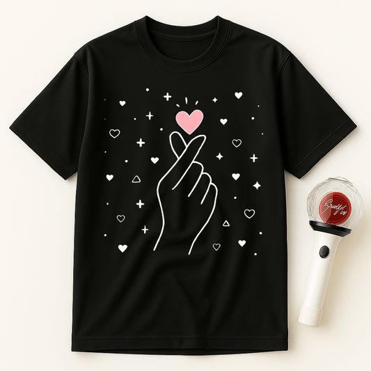 FINGER HEART MINIMALIST UNISEX T-SHIRT