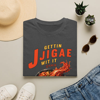 Jjigae T-Shirt — "Gettin Jjigae Wit It" Spicy Korean Stew Graphic Tee