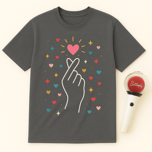 FINGER HEART K-POP UNISEX T-SHIRT