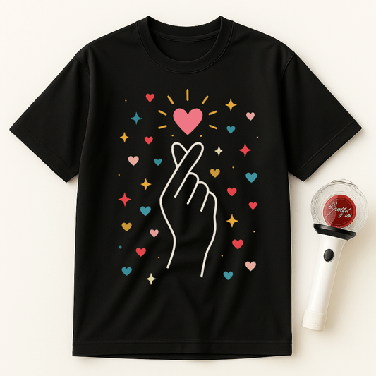 FINGER HEART K-POP UNISEX T-SHIRT