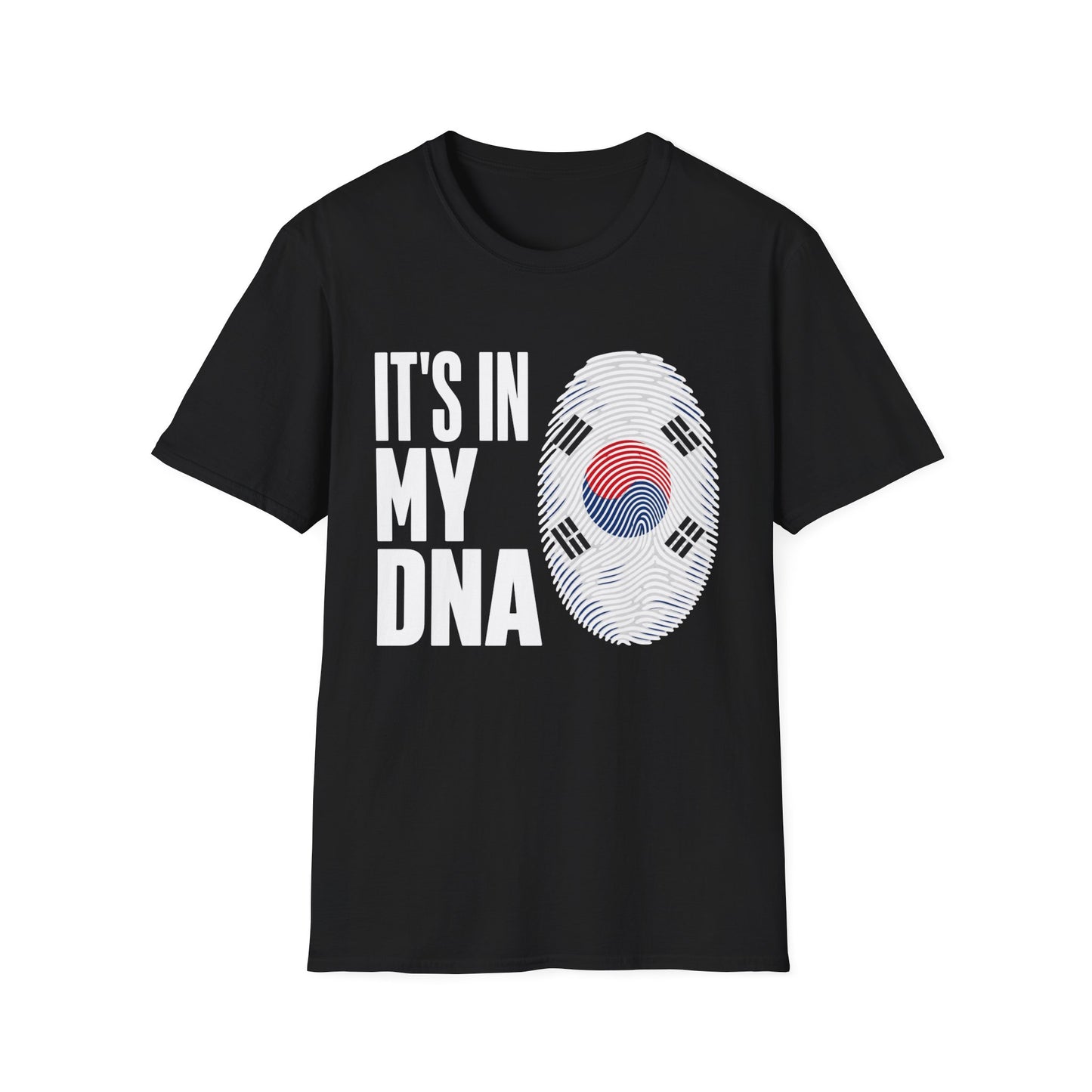 It's In My DNA T-Shirt — Korean Flag Fingerprint Tee