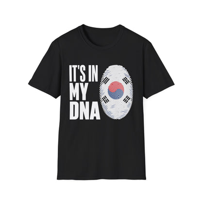It's In My DNA T-Shirt — Korean Flag Fingerprint Tee