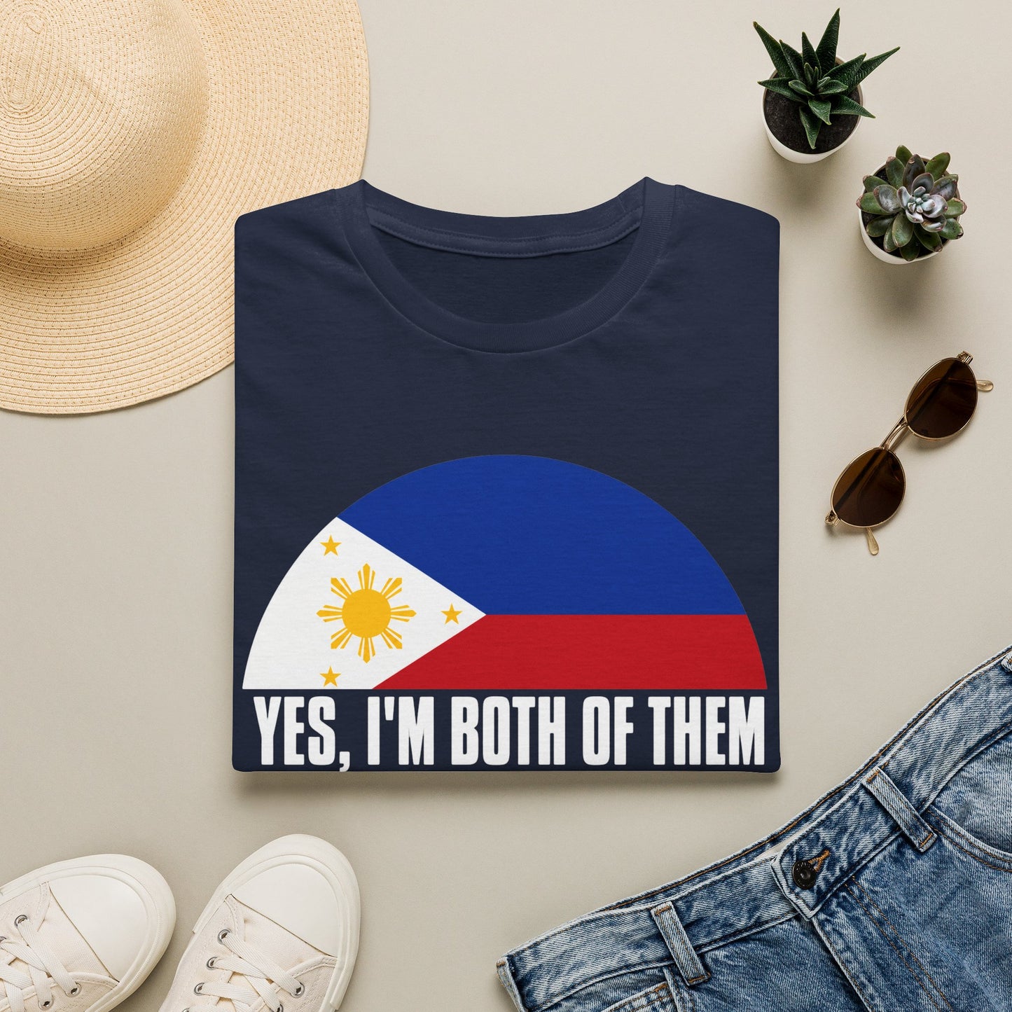 T-Shirt — Yes, I'm Both of Them (Philippines & South Korea)