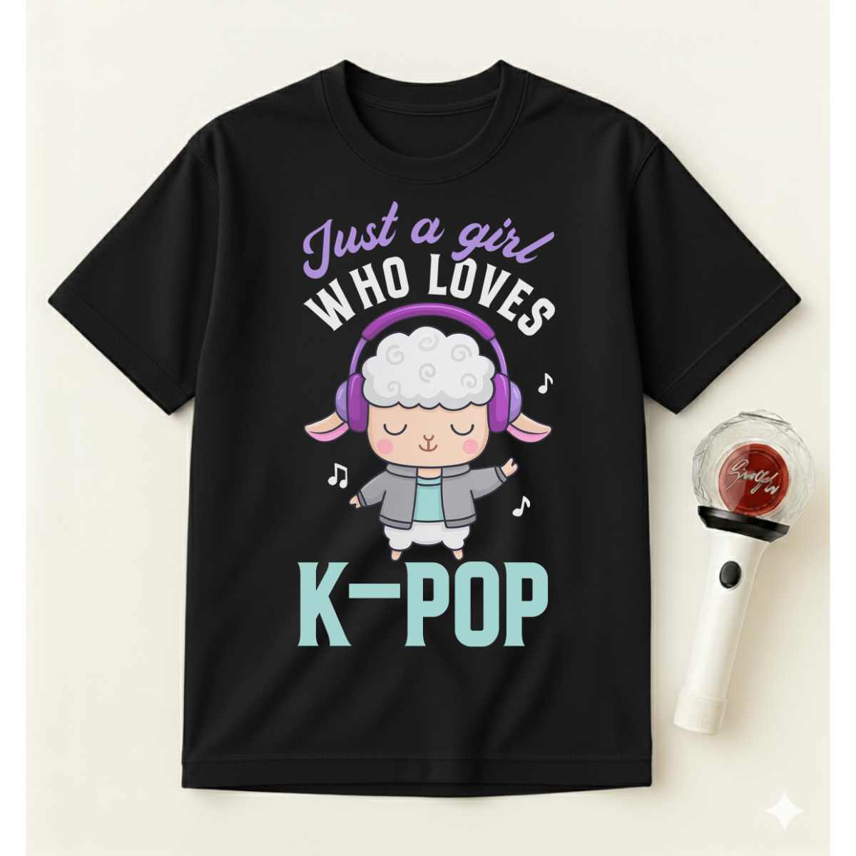 JUST A GIRL WHO LOVES K-POP T-SHIRT