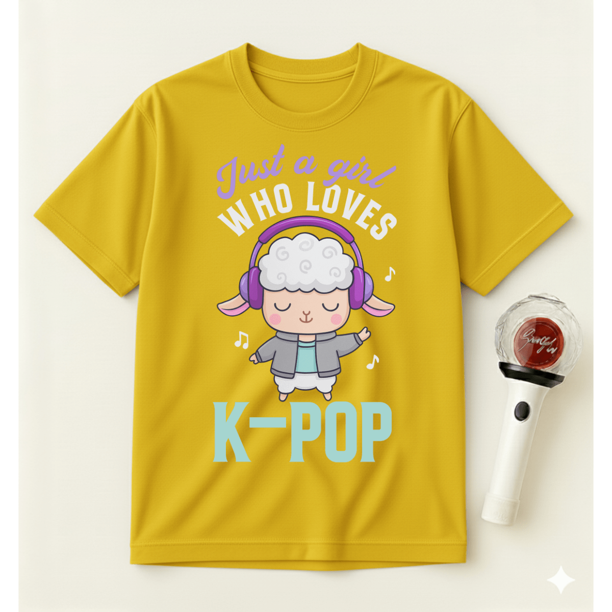 JUST A GIRL WHO LOVES K-POP T-SHIRT