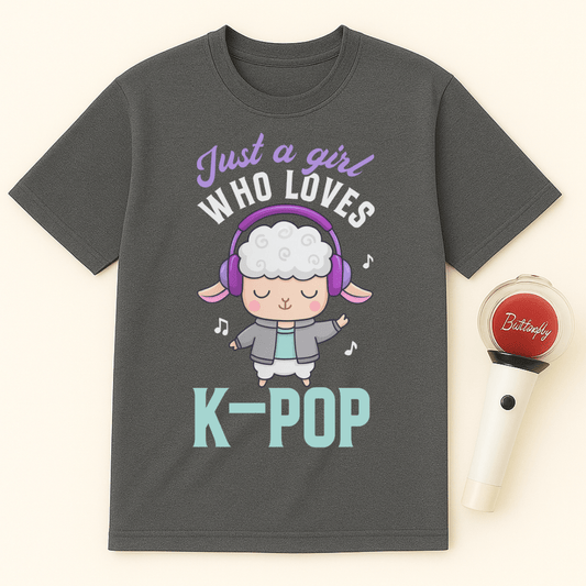 JUST A GIRL WHO LOVES K-POP SHEEP UNISEX T-SHIRT
