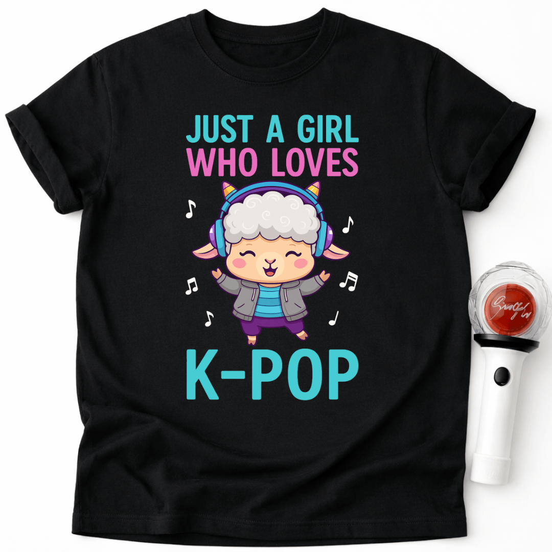 NIEDLICHER K-POP SCHAF T-SHIRT