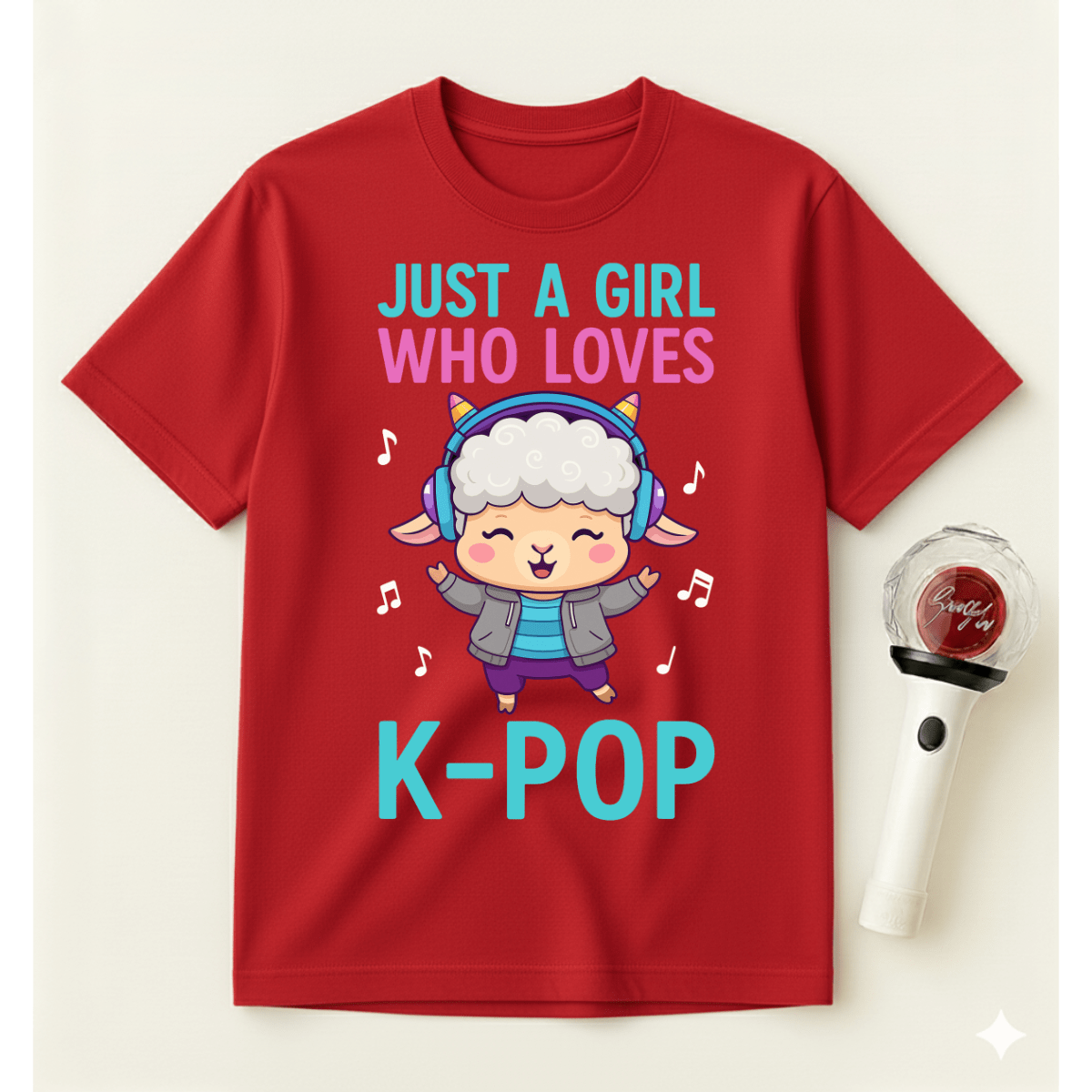 JUST A GIRL WHO LOVES K-POP T-SHIRT