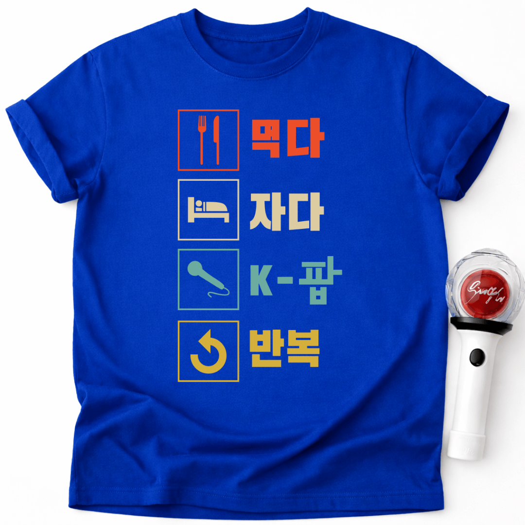 EAT SLEEP K-POP REPEAT T-SHIRT
