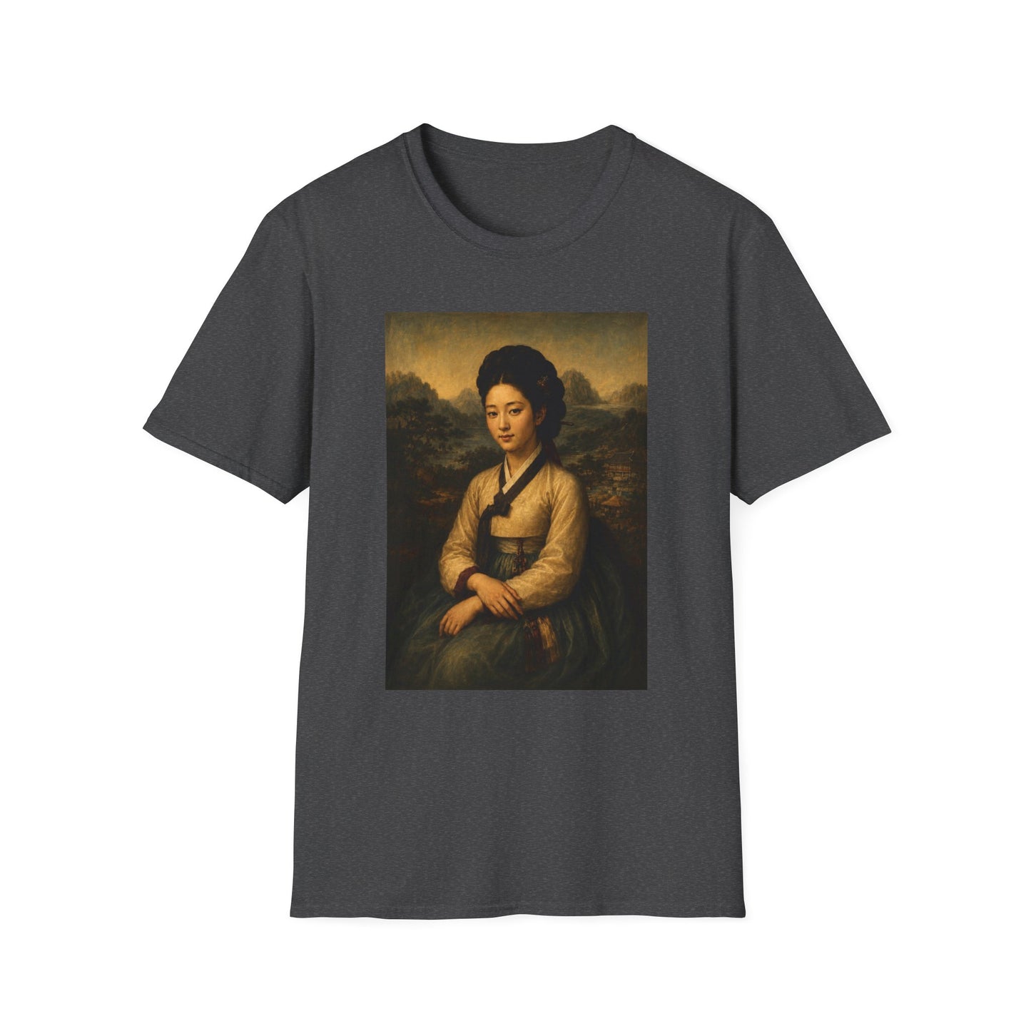 Portrait Tee — Vintage Asian Woman Oil Painting Graphic T-Shirt