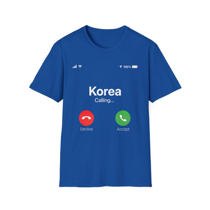 Korea Calling T-Shirt — Travel & Korea Lover Graphic Tee