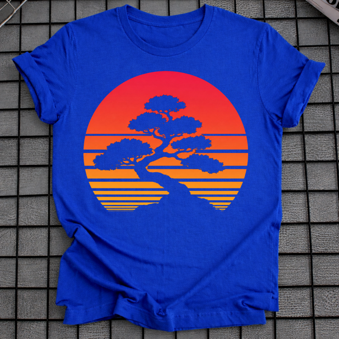 BONSAI TREE SUNSET T-SHIRT