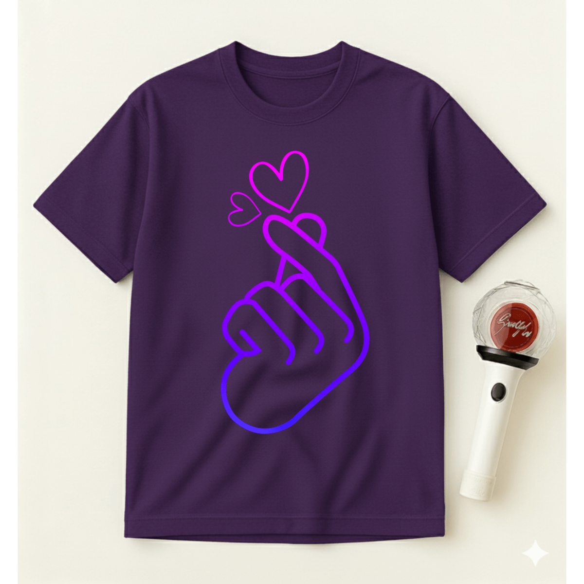 K-POP PURPLE HEART T-SHIRT