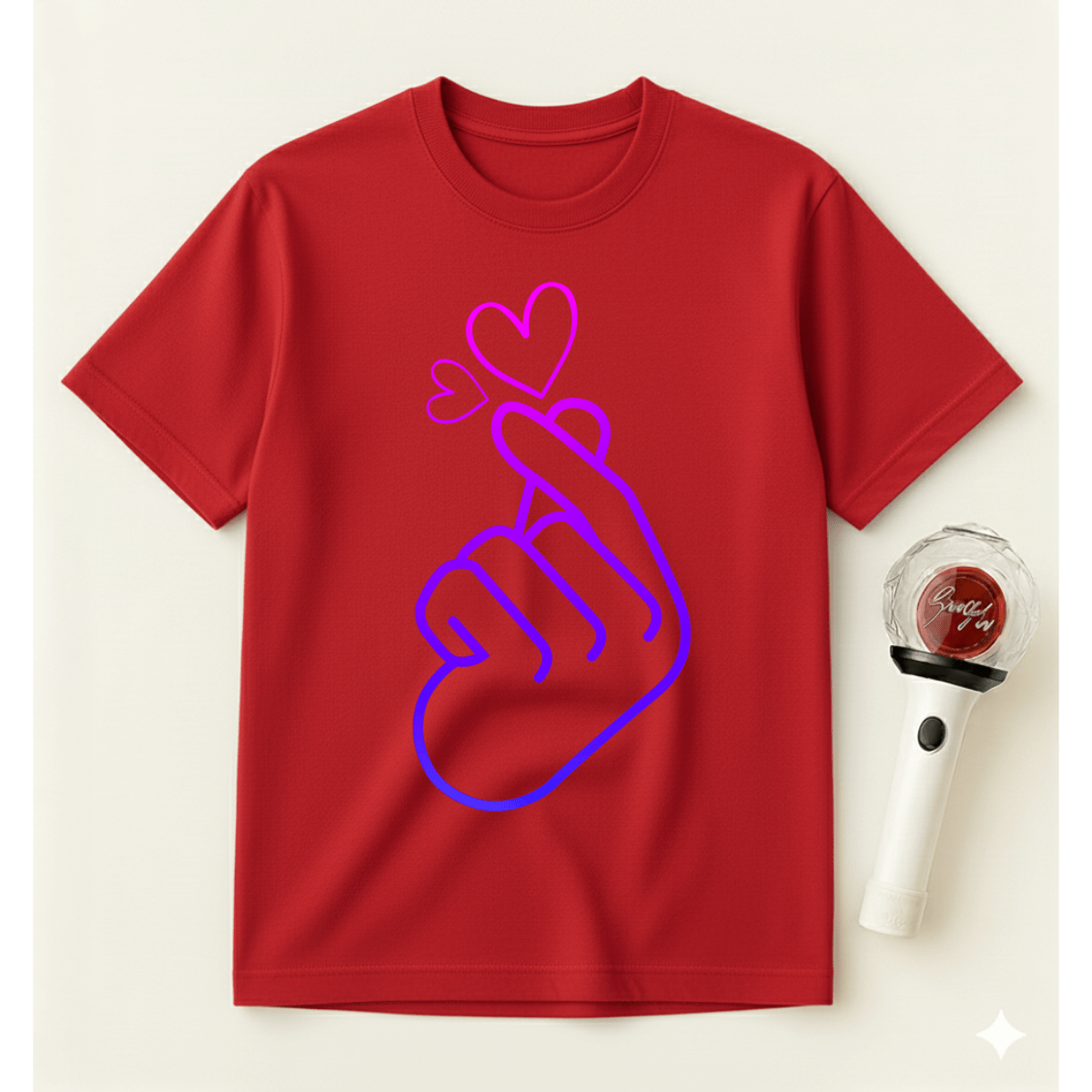 K-POP PURPLE HEART T-SHIRT