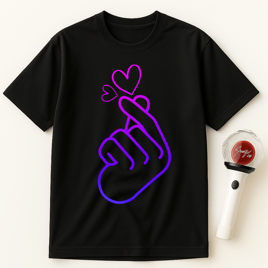 FINGER HEART K-POP UNISEX T-SHIRT