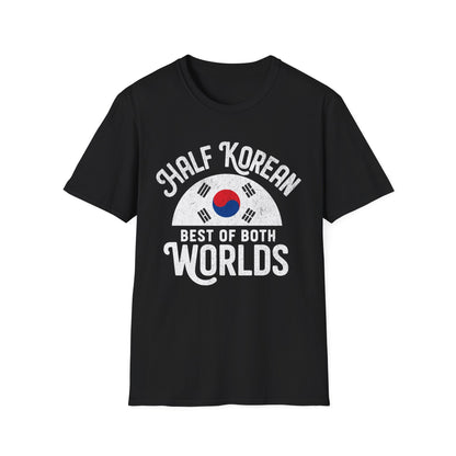 Half Korean T-Shirt — “Best of Both Worlds” Korean Flag Pride Tee