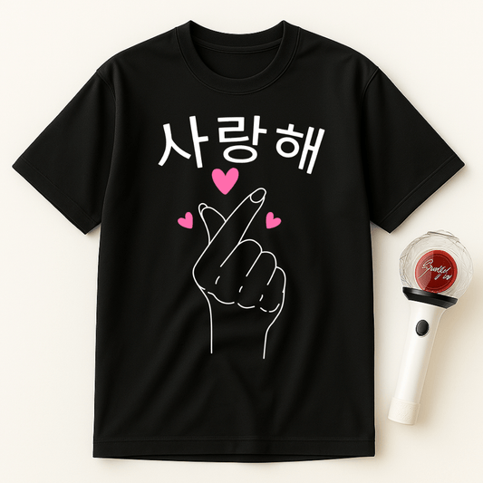 SARANGHAE FINGER HEART UNISEX T-SHIRT