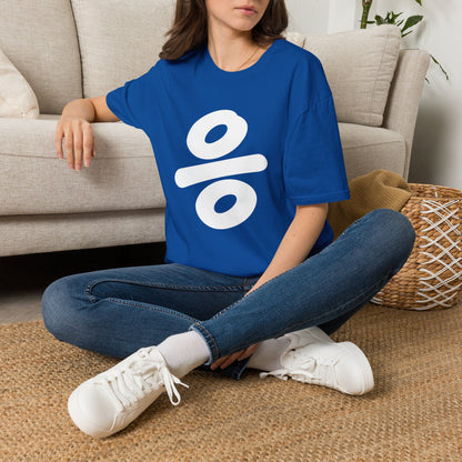 Percent Symbol Graphic T‑Shirt — Minimal Symbol Tee