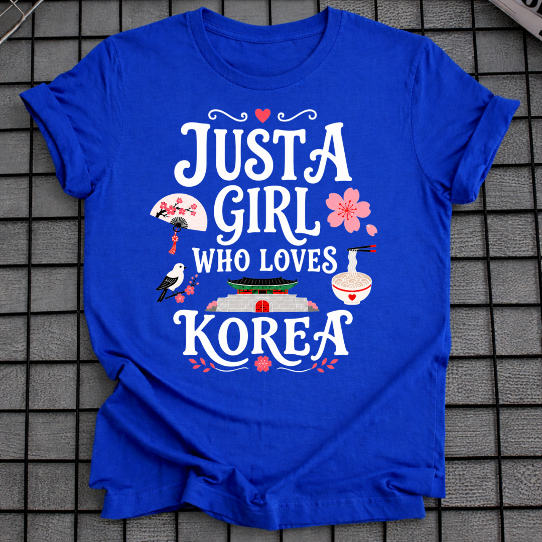 A GIRL WHO LOVES KOREA T-SHIRT
