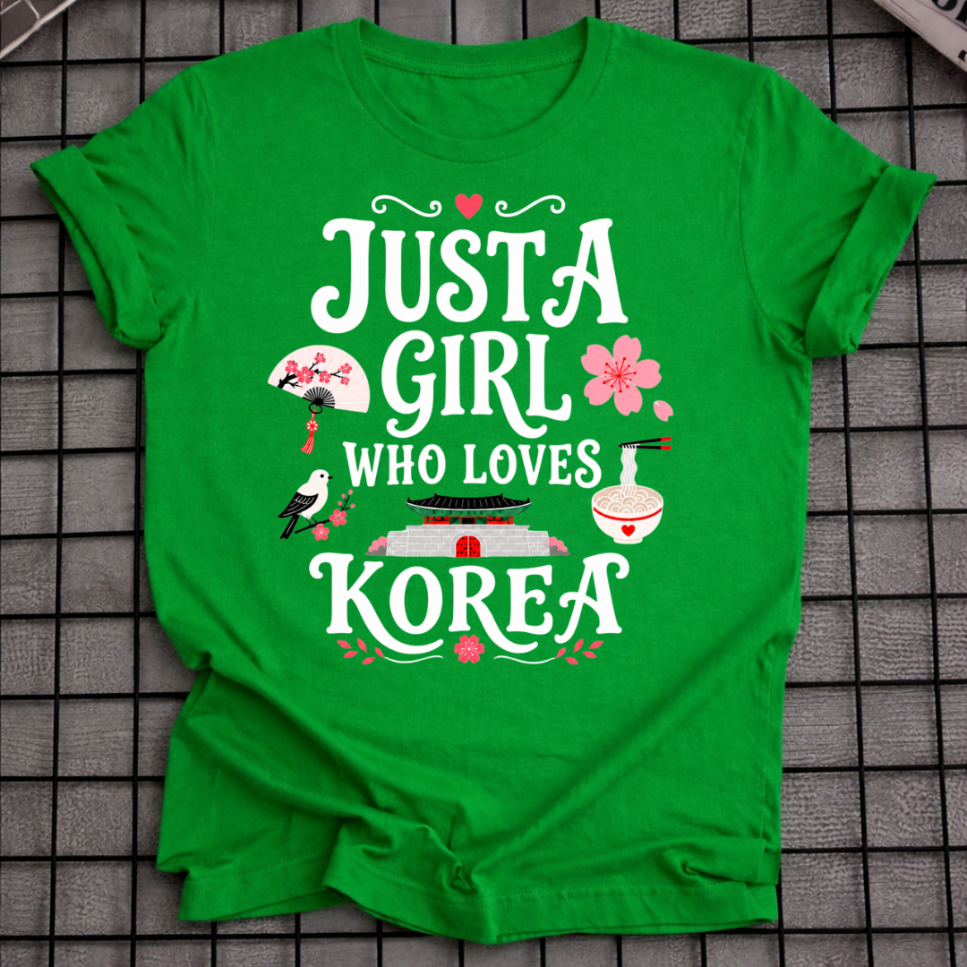 A GIRL WHO LOVES KOREA T-SHIRT