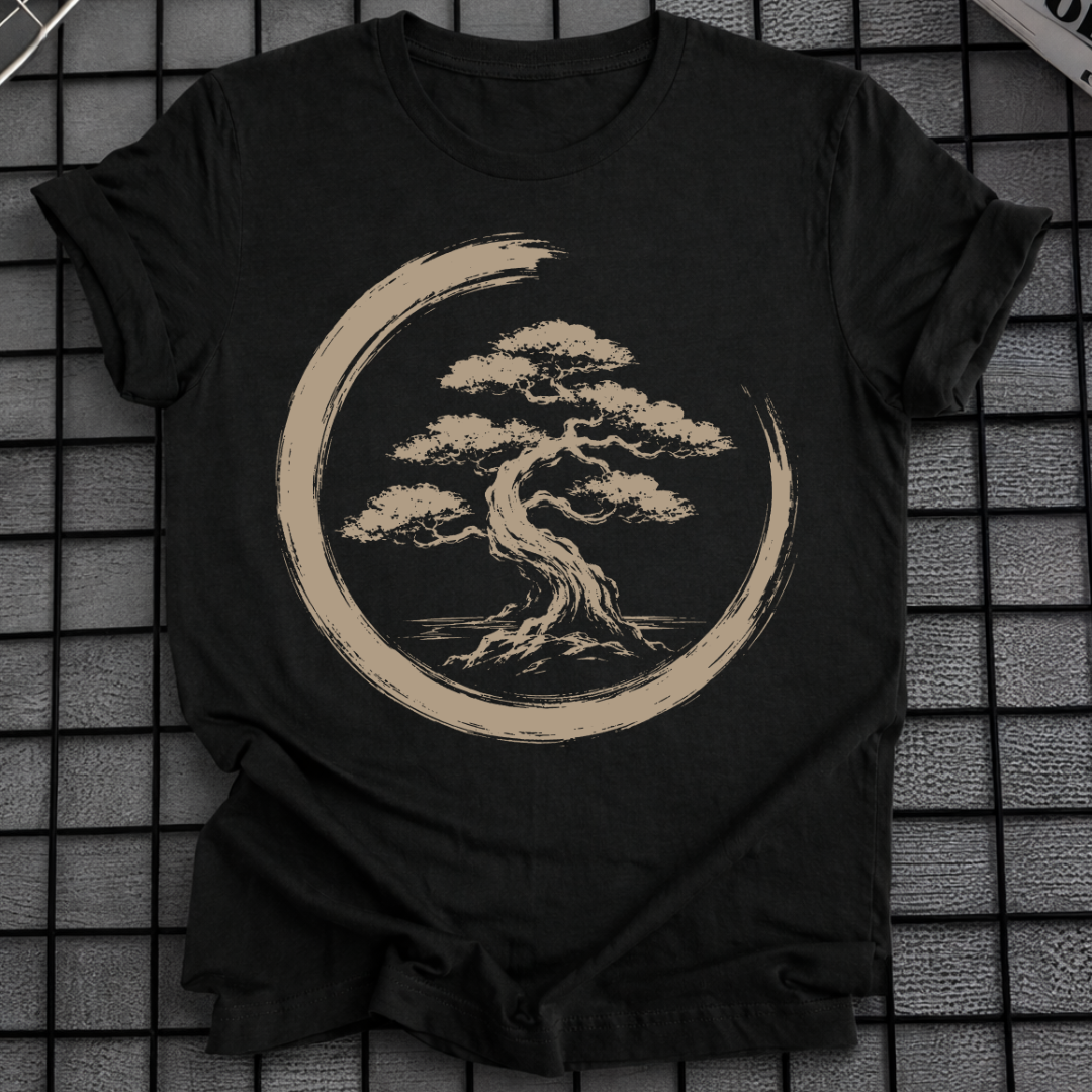 ZEN CIRCLE BONSAI TREE T-SHIRT