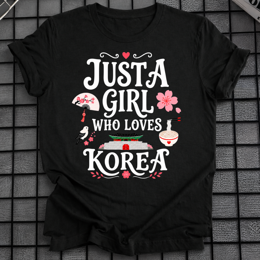 A GIRL WHO LOVES KOREA T-SHIRT