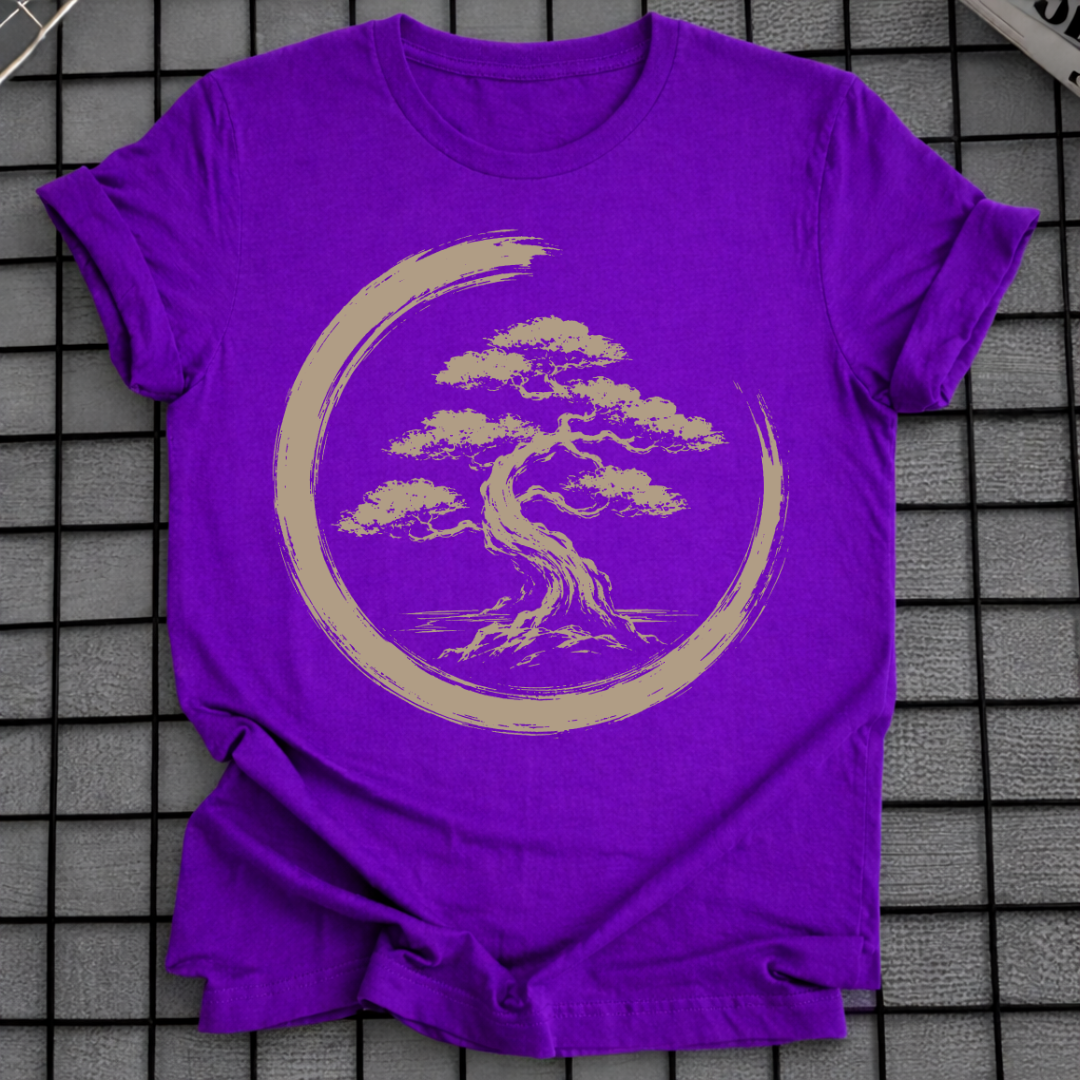 ZEN CIRCLE BONSAI TREE T-SHIRT