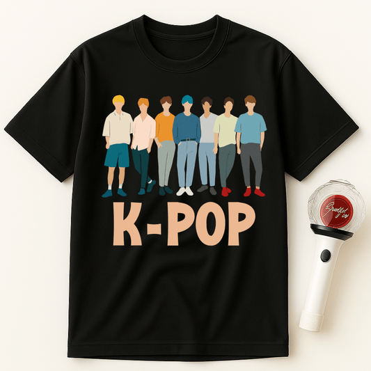 K-POP BOY GROUP MINIMALIST UNISEX T-SHIRT