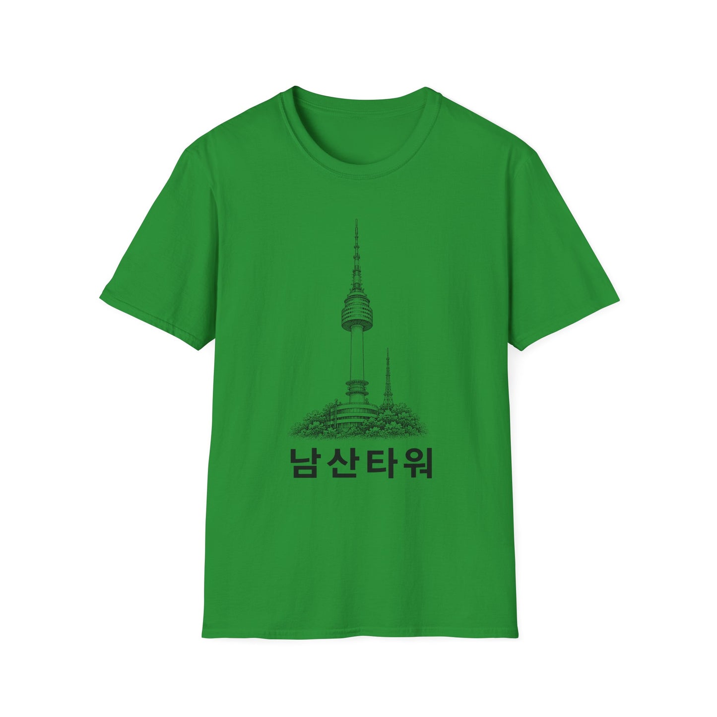 Namsan Tower T‑Shirt — Minimal Seoul Skyline Tee