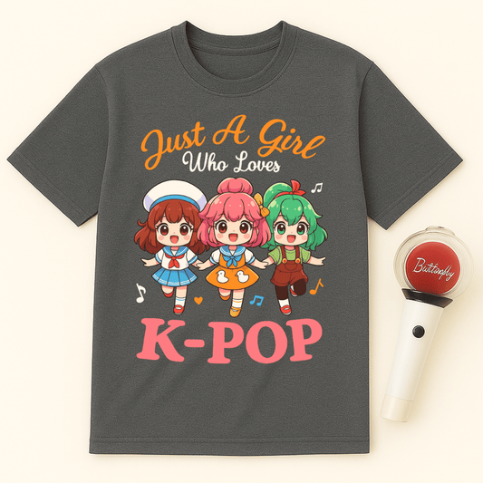 JUST A GIRL WHO LOVES K-POP UNISEX T-SHIRT