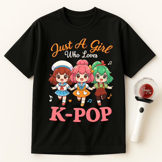 JUST A GIRL WHO LOVES K-POP UNISEX T-SHIRT