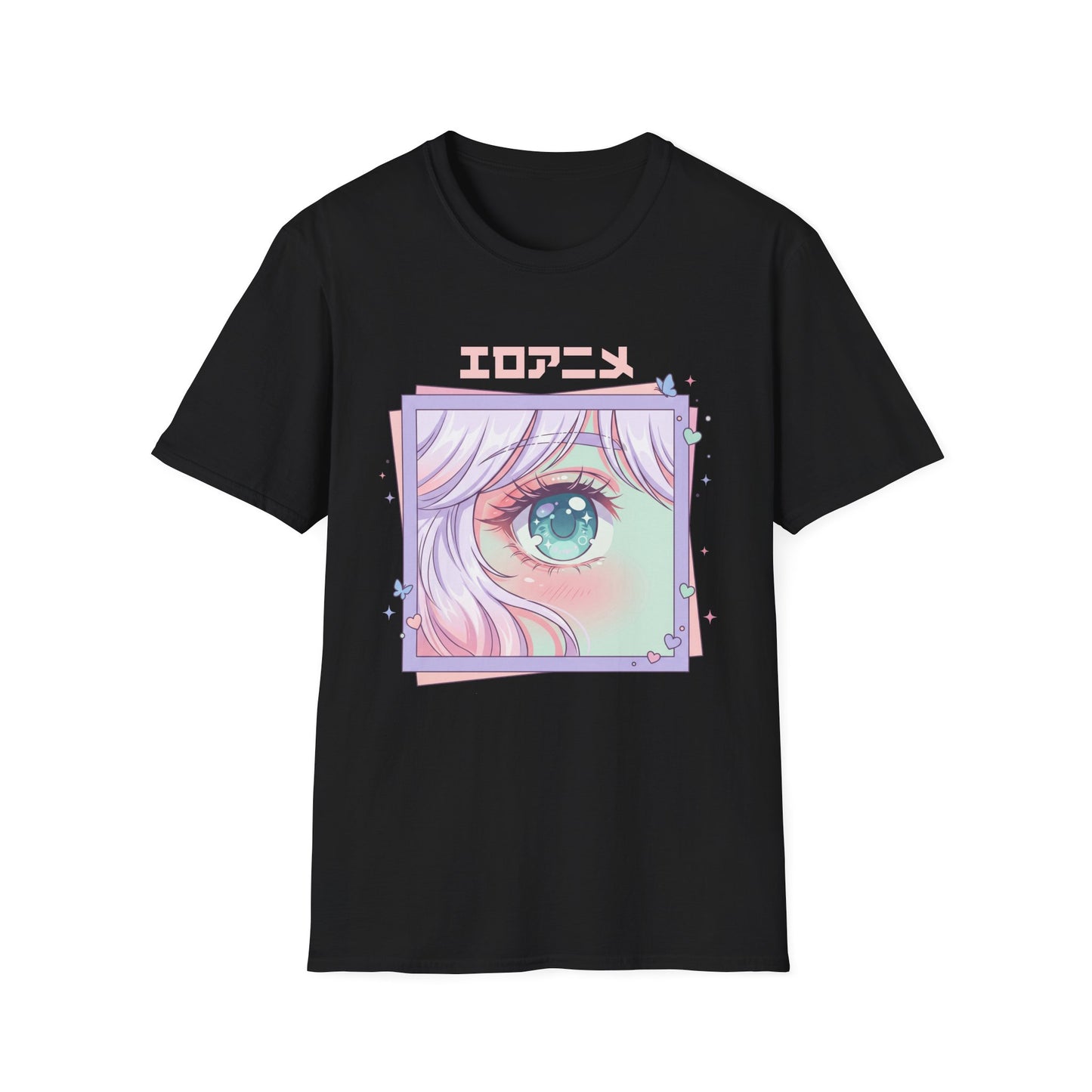 Anime Eye Graphic T-Shirt — エロアニメ Pastel Kawaii Aesthetic
