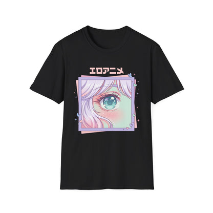 Anime Eye Graphic T-Shirt — エロアニメ Pastel Kawaii Aesthetic