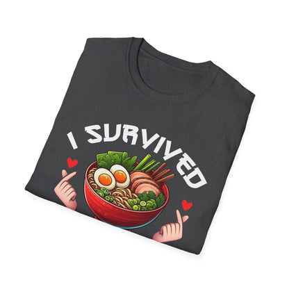I Survived K-Pop and Ramen Unisex Softstyle T-Shirt