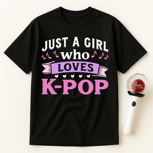 JUST A GIRL WHO LOVES K-POP UNISEX T-SHIRT