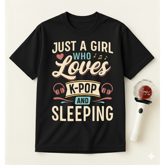 K-POP AND SLEEPING T-SHIRT