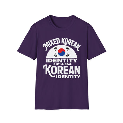 Mixed Korean Identity T-Shirt — Korean Flag Heritage Tee