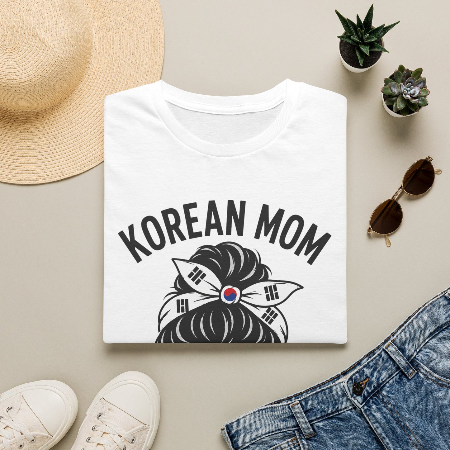 Korean Mom T-Shirt — "Like a Regular Mom But Cooler" Stylish Korean Pride Top