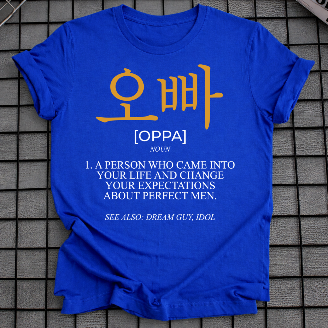 OPPA KOREANISCHES WORT BEDEUTUNG T-SHIRT