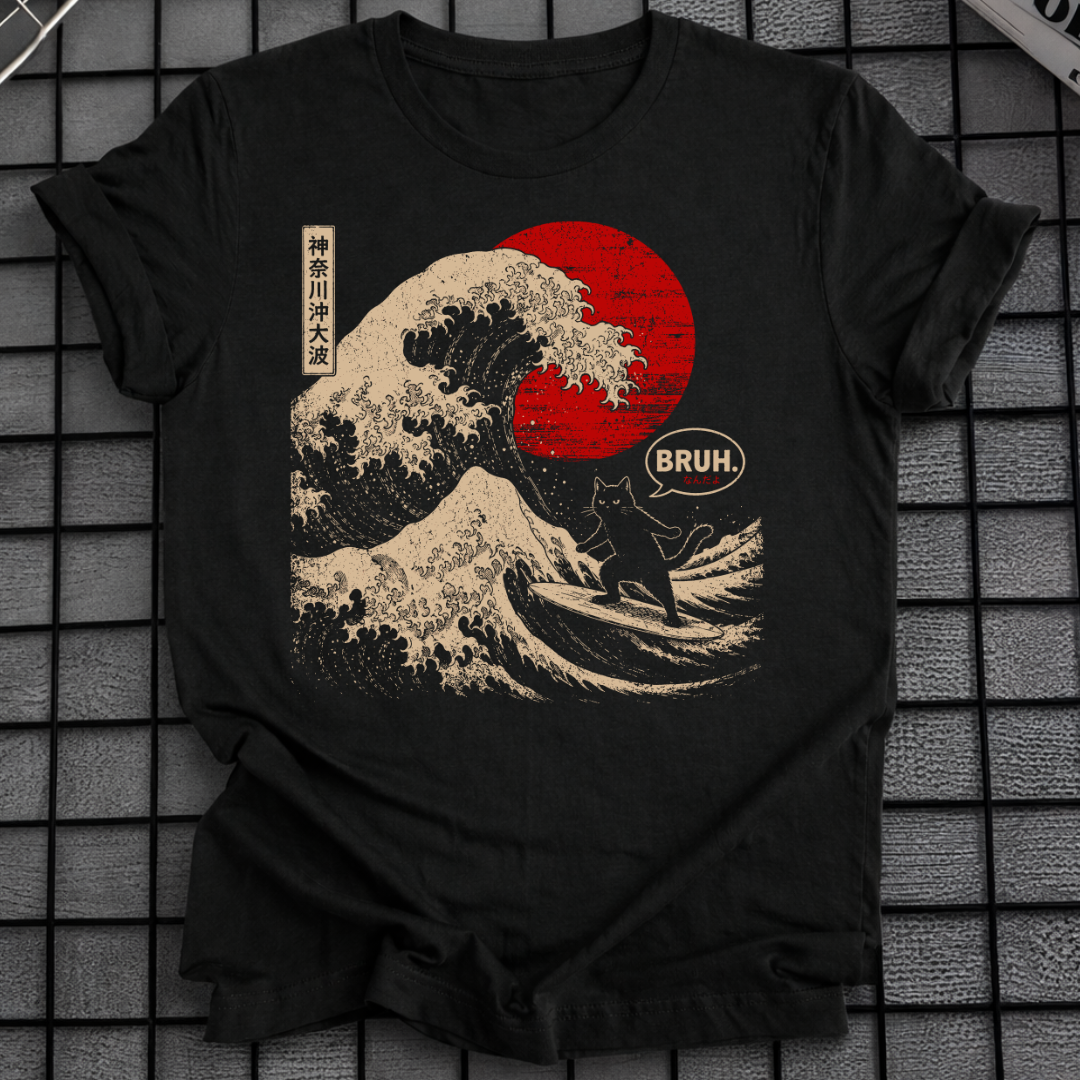 GREAT WAVE BRUH T-SHIRT
