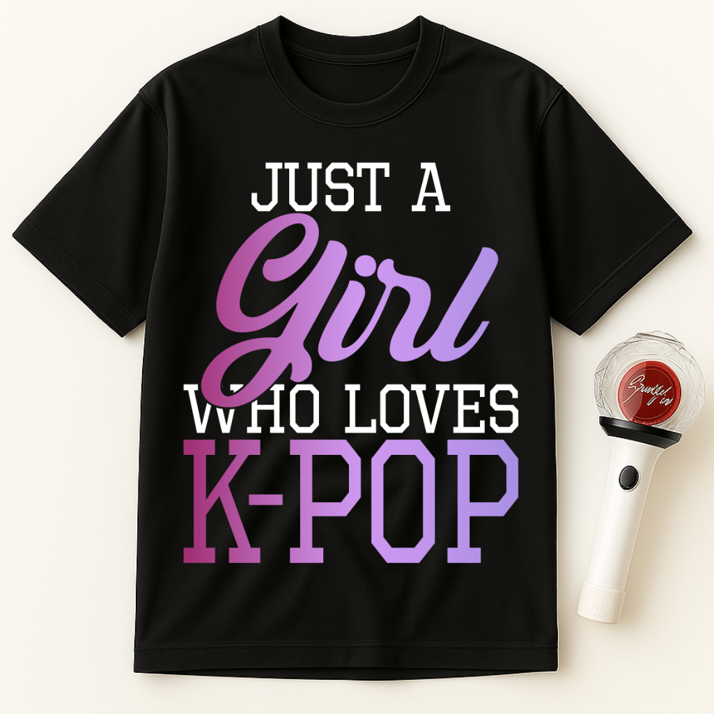 JUST A GIRL WHO LOVES K-POP UNISEX T-SHIRT
