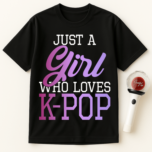 JUST A GIRL WHO LOVES K-POP UNISEX T-SHIRT