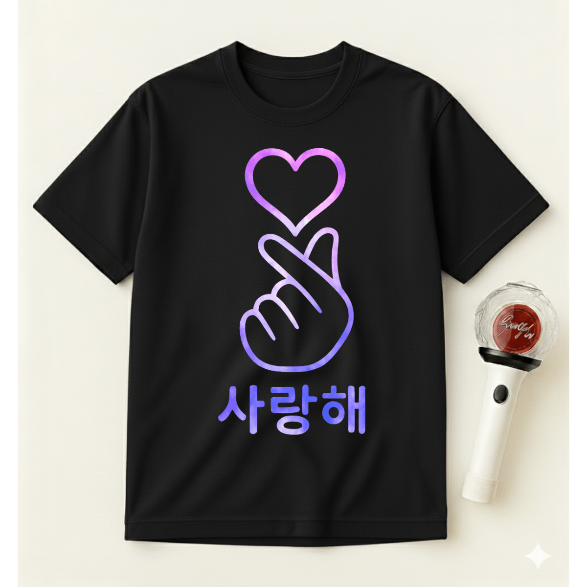 K-POP PURPLE GRADIENT T-SHIRT