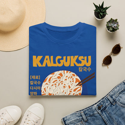 Kalguksu Noodle T-Shirt — 'Knife Cut Noodles' Retro Korean Food Tee