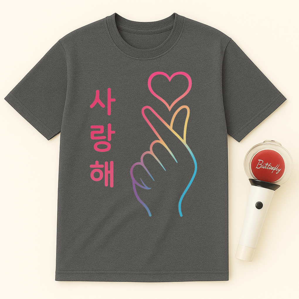 RAINBOW SARANGHAE HAND UNISEX T-SHIRT