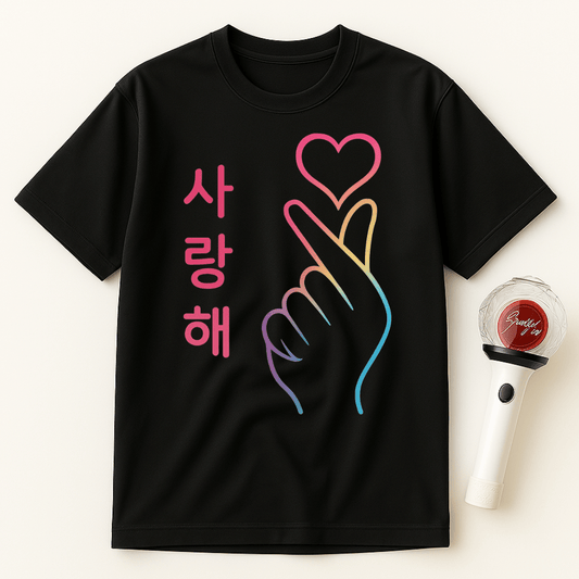 RAINBOW SARANGHAE HAND UNISEX T-SHIRT
