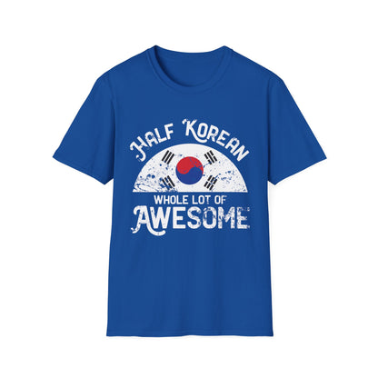 Half Korean T-Shirt — "Whole Lot of Awesome" Korean Flag Tee
